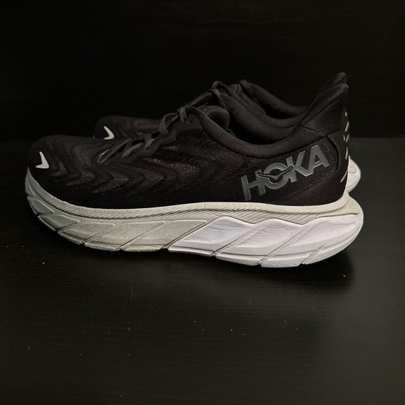Hoka One One Other - Hoka One One Mens Arahi 6 1123194 BWHT Black Running Shoes Sneakers Size 10 D